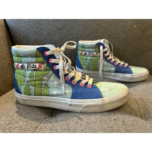 Vans sk8 hi "Mi Vida" Men's size 8/Women's 9.5 - Picture 1 of 7